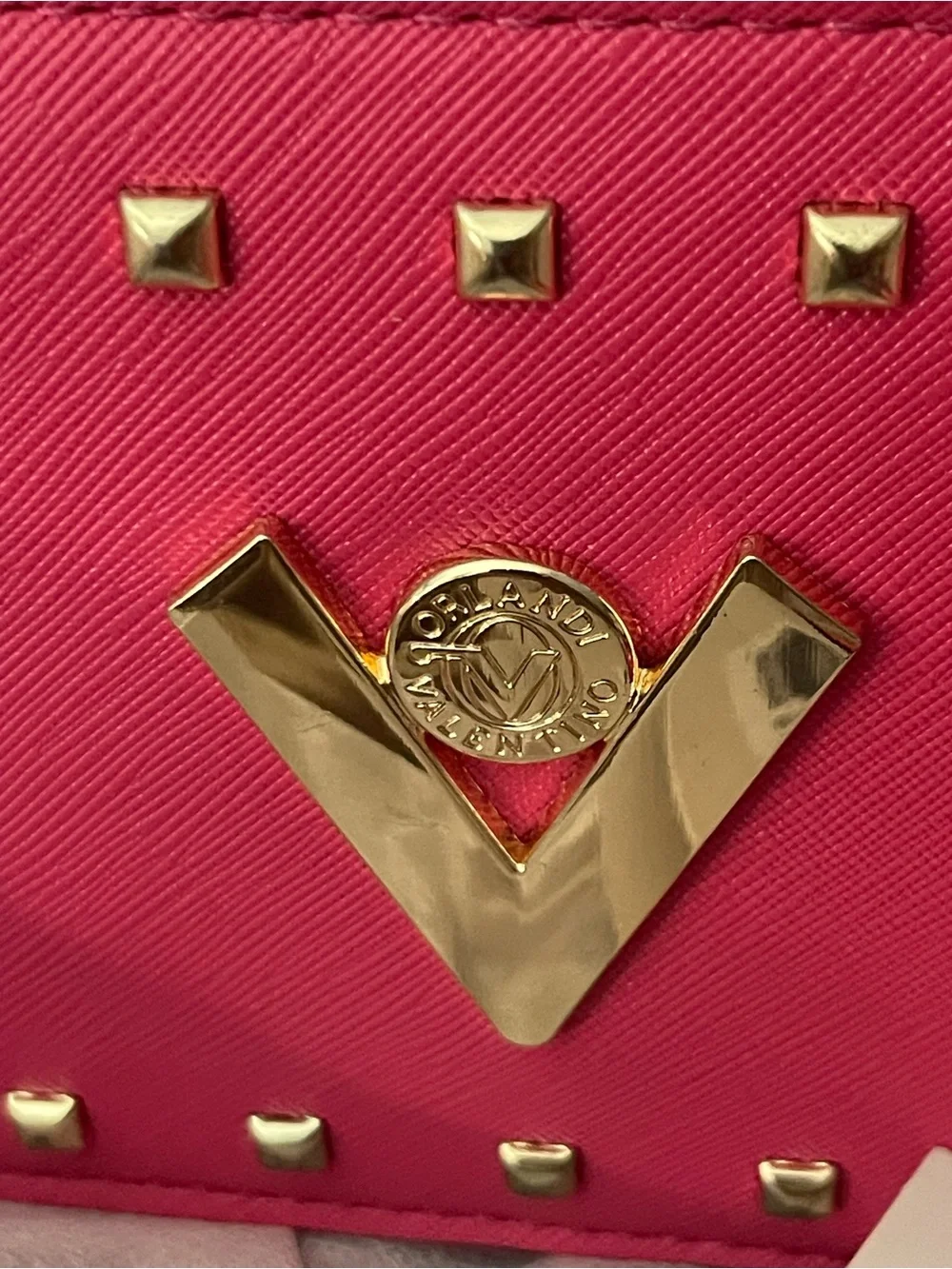 Valentino Orlandi pink camera bag new